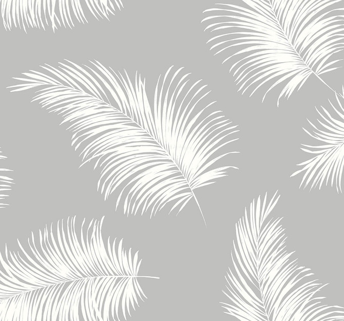 Tossed Palm Harbor Mist by Seabrook Wallpaper Lillian August Peel and Stick United States 40.5 25.2" 27" - Fabric Carolina -