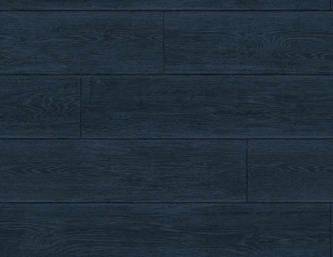Rustic Shiplap Denim Blue by Seabrook Wallpaper Lillian August Peel and Stick United States 40.5 20.87" 27" - Fabric Carolina -