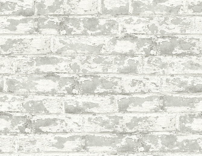 Soho Brick Calcutta by Seabrook Wallpaper Lillian August Peel and Stick United States 40.5 20.87" 27" - Fabric Carolina -