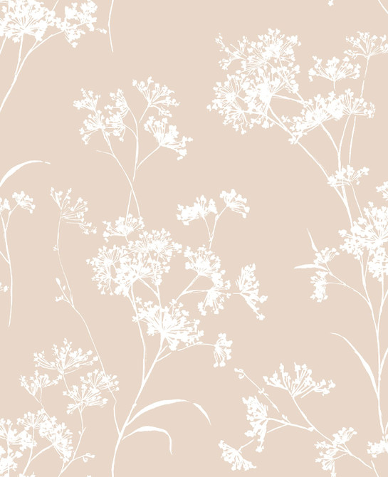 Floral Mist Peach Petal by Seabrook Wallpaper Lillian August Peel and Stick United States 30.75 25.2" 20.5" - Fabric Carolina -