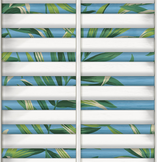 Richwood Shutters Ciel by Seabrook Wallpaper Harry & Grace Peel and Stick United States 30.75 20.5" 20.5" - Fabric Carolina -