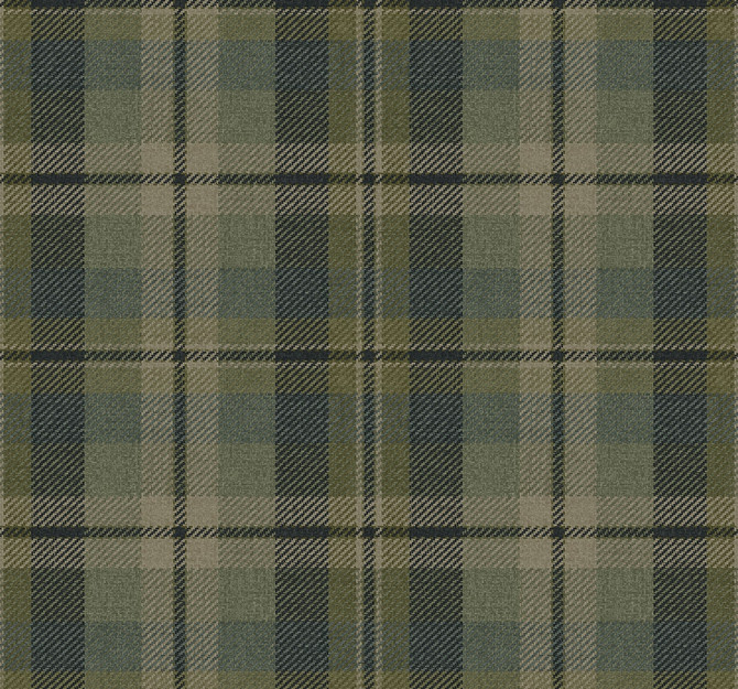 Thornbury Tailored Plaid Greenery by Seabrook Wallpaper Harry & Grace Peel and Stick United States 30.75 10.43" 20.5" - Fabric Carolina -