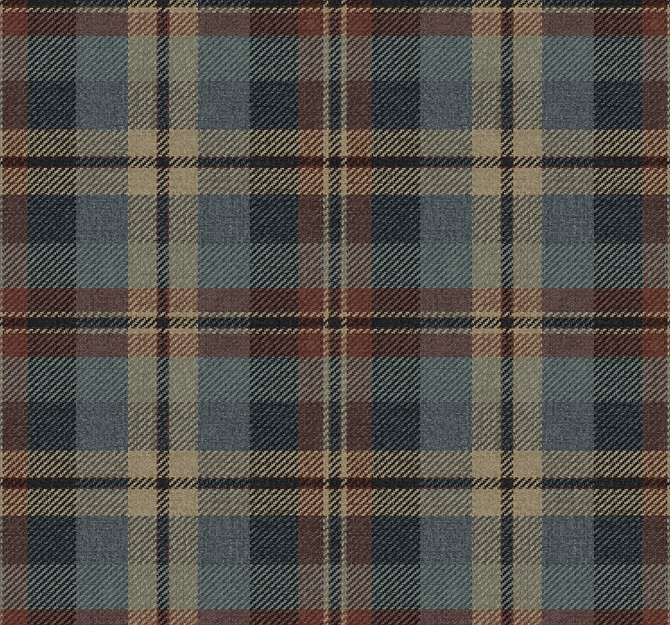 Thornbury Tailored Plaid Americana by Seabrook Wallpaper Harry & Grace Peel and Stick United States 30.75 10.43" 20.5" - Fabric Carolina -