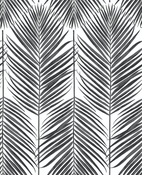 Paradise Palm Ebony by Seabrook Wallpaper NextWall Peel & Stick United States 30.75 25.2" 20.5" - Fabric Carolina -