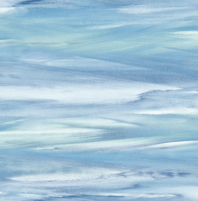 Sirius Brushstroke Lakeside & Mint by Seabrook Wallpaper NextWall Peel & Stick United States 30.75 20.87" 20.5" - Fabric Carolina -