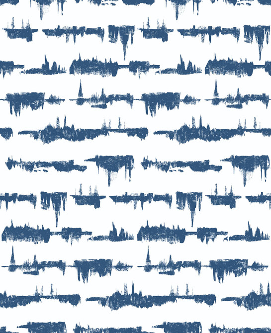 Lifeline Navy Blue by Seabrook Wallpaper NextWall Peel & Stick United States 30.75 25.2" 20.5" - Fabric Carolina -