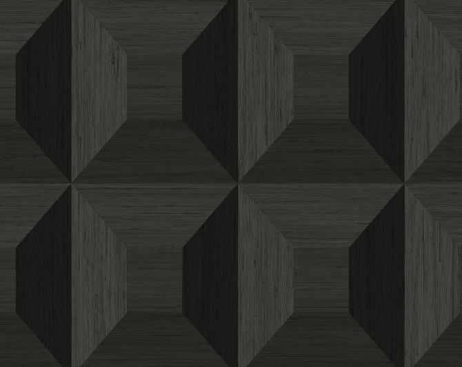 Quadrant Geo Blacksmith by Seabrook Wallpaper NextWall Peel & Stick United States 40.5 20.87" 27" - Fabric Carolina -