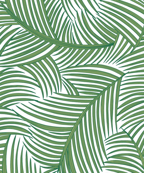 Tossed Palm Fronds Greenery by Seabrook Wallpaper NextWall Peel & Stick Netherlands 31.35 25.2" 20.9" - Fabric Carolina -