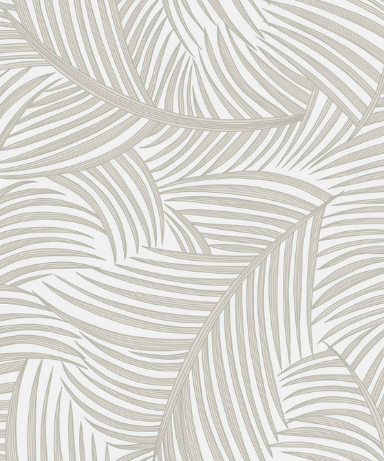 Tossed Palm Fronds Sea Salt by Seabrook Wallpaper NextWall Peel & Stick Netherlands 31.35 25.2" 20.9" - Fabric Carolina -