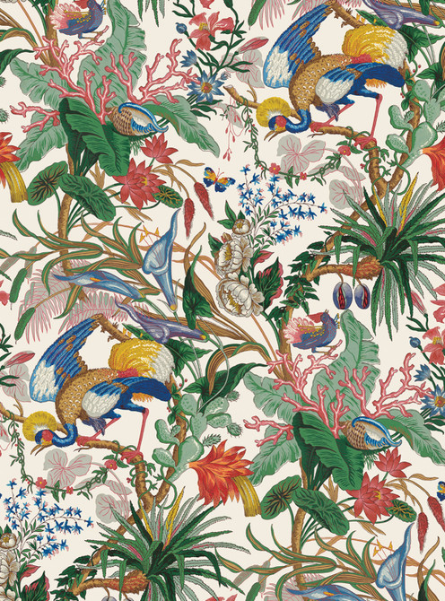 Tropical Canopy Sea Salt by Seabrook Wallpaper NextWall Peel & Stick United States 30.75 27.5" 20.5" - Fabric Carolina -