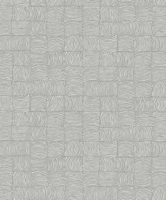 Organic Squares Fog Grey by Seabrook Wallpaper NextWall Peel & Stick Netherlands 31.35 12.6" 20.9" - Fabric Carolina -