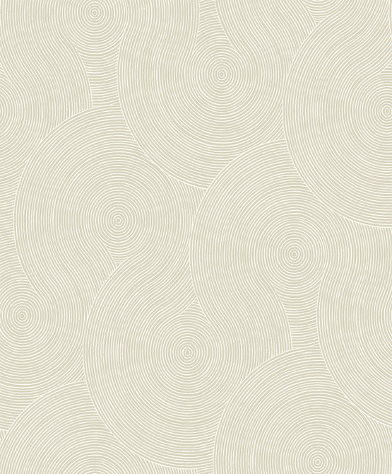 Swirl Geo Light Beige by Seabrook Wallpaper NextWall Peel & Stick Netherlands 31.35 25.2" 20.9" - Fabric Carolina -
