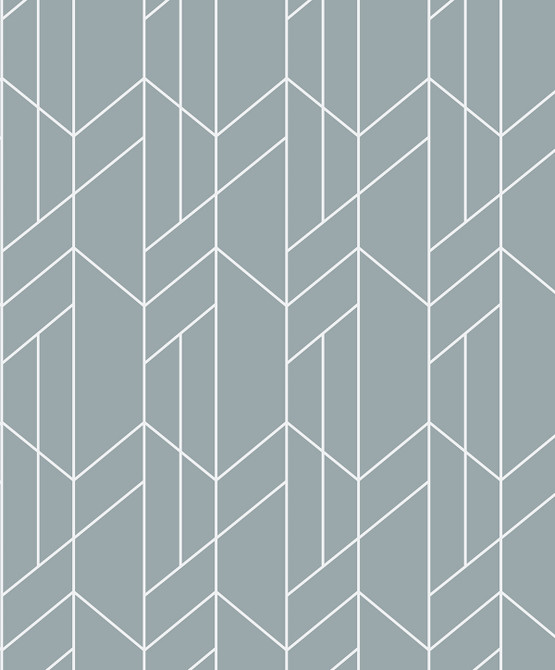 Geometry Light Blue by Seabrook Wallpaper NextWall Peel & Stick Netherlands 31.35 12.6" 20.9" - Fabric Carolina -