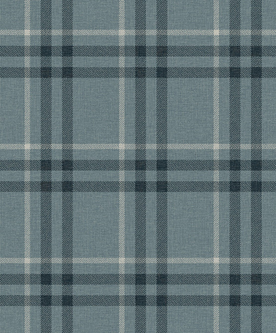 Calverlay Plaid Light Blue by Seabrook Wallpaper NextWall Peel & Stick Netherlands 31.35 8.4" 20.9" - Fabric Carolina -