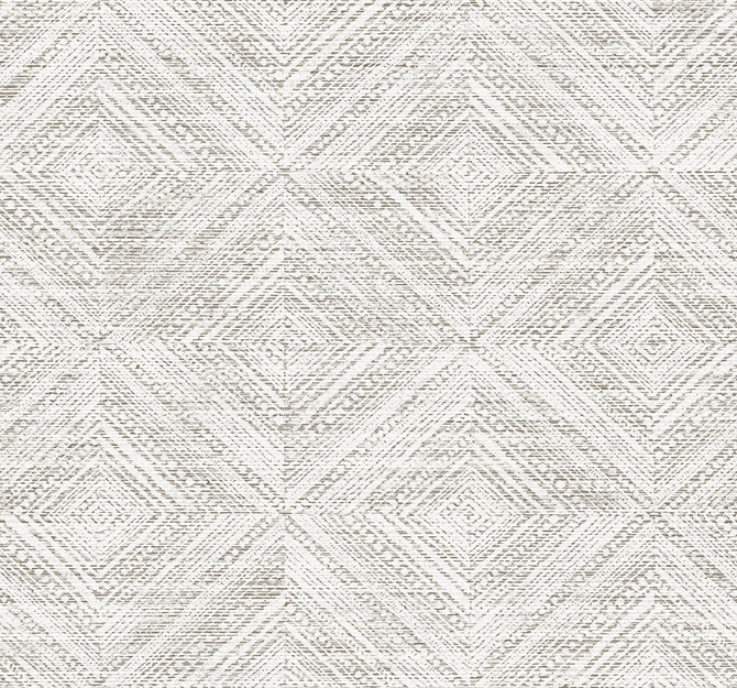 Leigh Diamond Fog by Seabrook Wallpaper Fibers and Threads United States 60.75 25.2" 27" - Fabric Carolina -