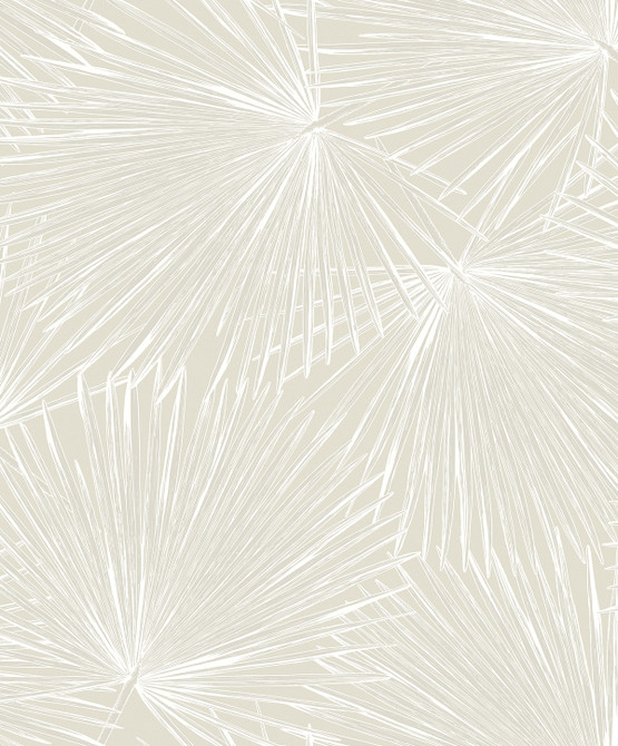 Elvis Palms Metallic Ivory by Seabrook Wallpaper Piano Netherlands 57.5 25.2" 20.9" - Fabric Carolina -