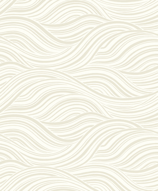 Melody Waves Elderflower by Seabrook Wallpaper Piano Netherlands 57.5 12.6" 20.9" - Fabric Carolina -