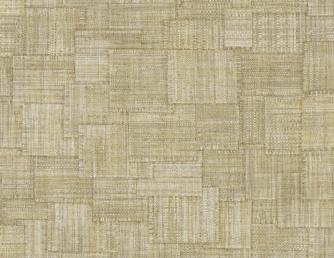 Woven Blocks Beige by Seabrook Wallpaper Raffia United States 60.75 20.87" 27" - Fabric Carolina -