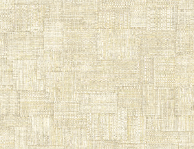 Woven Blocks Macadamia by Seabrook Wallpaper Raffia United States 60.75 20.87" 27" - Fabric Carolina -