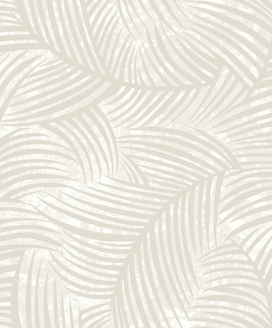 Zephyra Palms Oat Milk by Seabrook Wallpaper Neutral Elements Netherlands 57.5 25.2" 20.9" - Fabric Carolina -