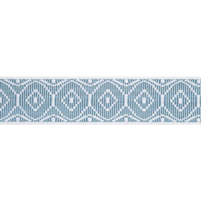 Knox Tape Ocean E12449 by Thibaut Trim Thibaut Trim Knox Tape Ocean E12449Trim TAPES & TRIMS VOL. 6 100% Recycled Polyester (UV) UNITED KINGDOM </p><p>Repeat: H: , V: 1.5 2 - Fabric Carolina -