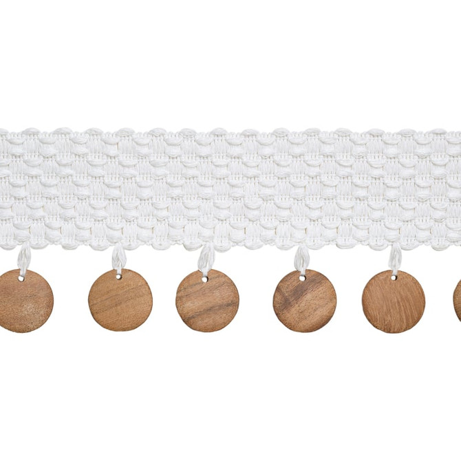 Bali Bead Snow White E12419 by Thibaut Trim Thibaut Trim Bali Bead Snow White E12419Trim TAPES & TRIMS VOL. 6 100% Recycled Polyester (UV), Acacia Wood UNITED KINGDOM </p><p>Repeat: H: , V: 1.62 2.25 - Fabric Carolina -