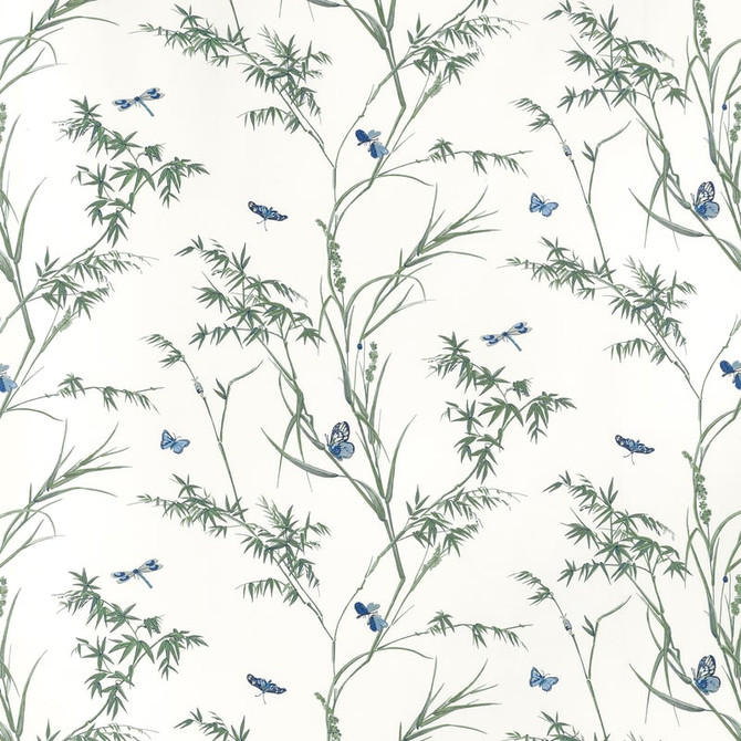 Virginia Blue and Green F910528 by Thibaut Fabric Thibaut Fabric Virginia Blue and Green F910528Fabric BOXWOOD FABRIC BOOK 51% Linen, 39% Cotton, 10% Nylon UNITED STATES </p><p>Repeat: H: 54, V: 34.25 54 - Fabric Carolina -