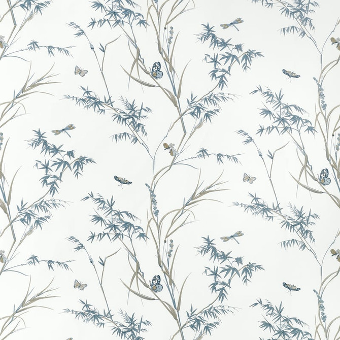 Virginia Cream and Aqua F910529 by Thibaut Fabric Thibaut Fabric Virginia Cream and Aqua F910529Fabric BOXWOOD FABRIC BOOK 51% Linen, 39% Cotton, 10% Nylon UNITED STATES </p><p>Repeat: H: 54, V: 34.25 54 - Fabric Carolina -