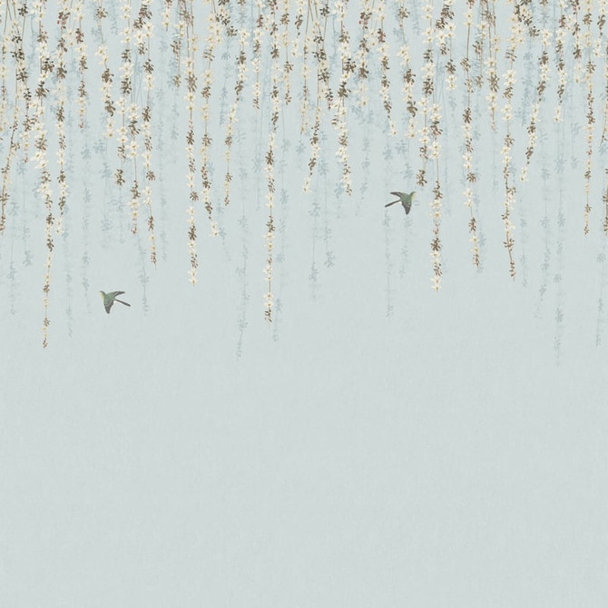 Blossom Mural Blue TM24453 by Thibaut Wallpaper Thibaut Wallpaper Blossom Mural Blue TM24453Wallpaper YUTORI 2 Panel Mural on Non Woven UNITED KINGDOM </p><p>Repeat: H: , V: 108 - Fabric Carolina -