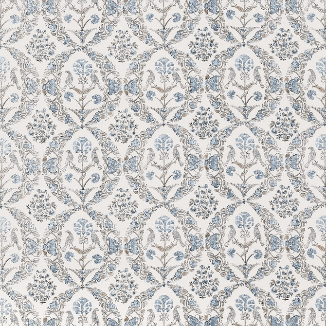 Paloma Spa Blue by Anna French Fabric Anna French Fabric Paloma Spa BlueFabric CLERMONT FABRIC BOOK 100% Linen UNITED STATES </p><p>Repeat: H: 26.5, V: 26 54  - Fabric Carolina -