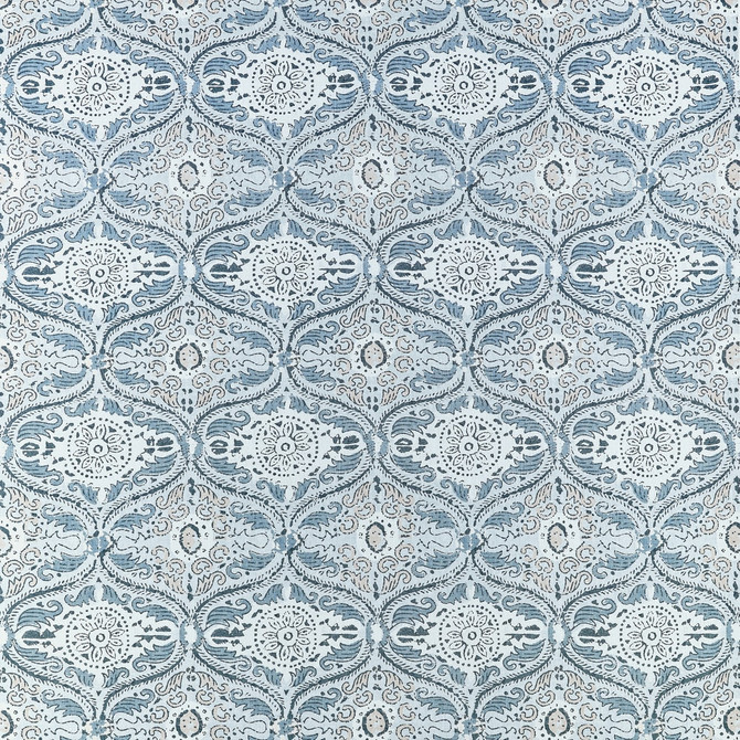 Cecilia Spa Blue by Anna French Fabric Anna French Fabric Cecilia Spa BlueFabric CLERMONT FABRIC BOOK 90% Cotton, 10% Linen UNITED KINGDOM </p><p>Repeat: H: 13.5, V: 26.5 54  - Fabric Carolina -