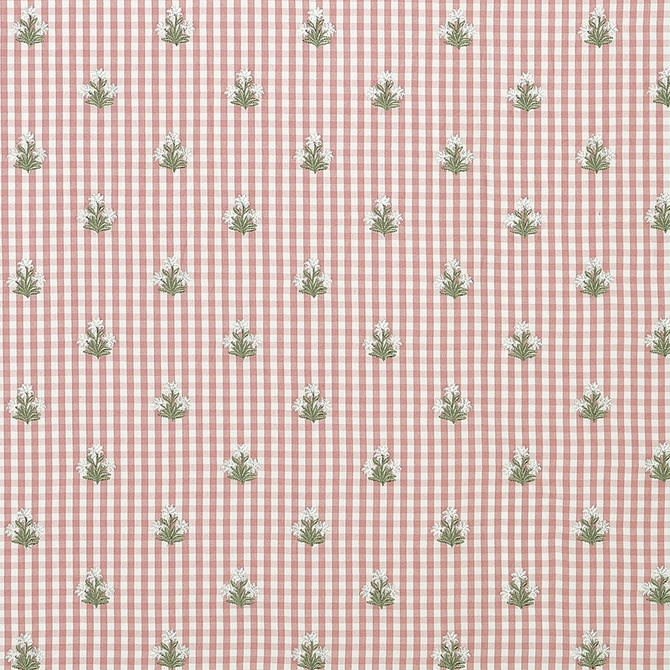 Sue Belle Embroidery Rose by Anna French Fabric Anna French Fabric Sue Belle Embroidery RoseFabric CLERMONT FABRIC BOOK 81% Cotton, 14% Viscose, 5% Polyester INDIA </p><p>Repeat: H: 4.25, V: 3.75 52.5  - Fabric Carolina -