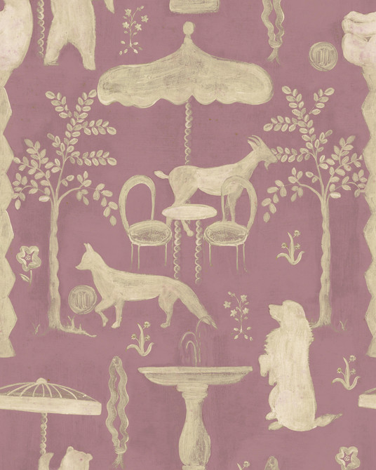 THE HIDDEN REALM Mauve Wallpaper (WP30296) by Mind The Gap | WP30296 | TRANSYLVANIAN RHAPSODY | 1 roll x 52 x 1000 cm / 20.5 x 393.7in | 0.52m / 20.5in | 10m / 393.7in | 5.20sqm / 55.9sq ft | L70xm / L27.5in | Taupe, Dusty Pink | Non-woven Satin | Paste the wall | 1 roll in a box | Fabric Carolina | https://www.fabriccarolina.com/