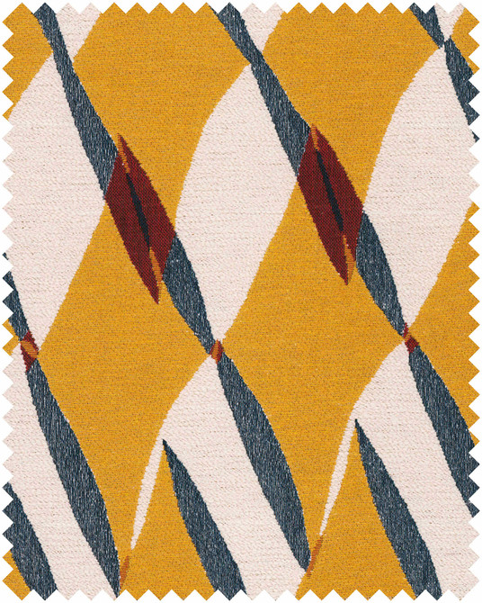 GLORIA Woven Fabric (FB00187) by Mind The Gap | FB00187 | TRANSYLVANIAN RHAPSODY | Blue, White, Yellow, Red | Meter | 140(±5%)x100 | (W)48 x (L)39cm / (W)18.8 x (L)15.3 in | Tumble Wash | Other Fibers, 82% Cotton, 10% Polyamide | Fabric Carolina | https://www.fabriccarolina.com/