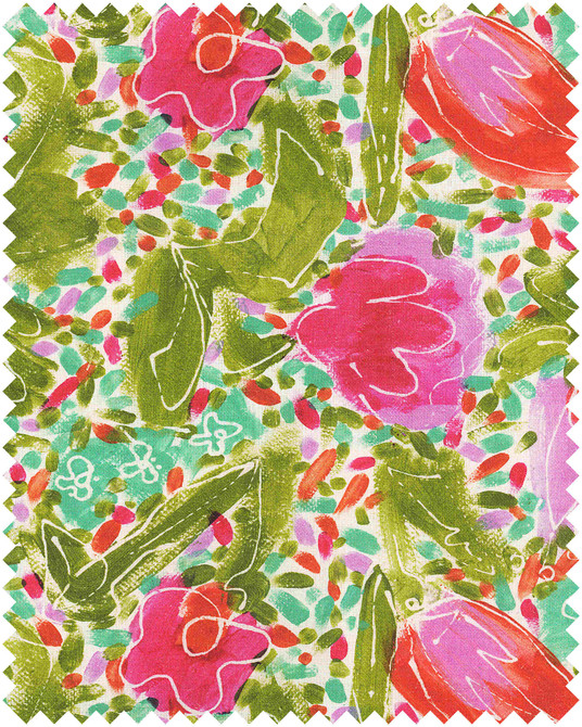 PRINCESS GARDEN Linen (FB00175) by Mind The Gap | FB00175 | TRANSYLVANIAN RHAPSODY | Taupe, Green, Pink | Meter | 140(±5%)x100 | (W)34.5 x (L)31cm / (W)13.5 x (L)12.2 in | Stonewashed | 100% Linen | Fabric Carolina | https://www.fabriccarolina.com/