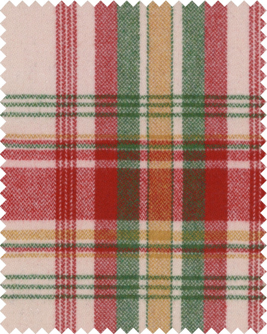 SULLIVAN PLAID Woven Fabric (FB00090) by Mind The Gap | FB00090 | WOODSTOCK '69 | Taupe, Green, Yellow, Red | Metre | 150cm(± 5%) x 100cm / 59.05in(± 5%) (bw) x 39.4in | W 50cm x L 50cm / W 19.6in x L 19.6in | Steam finish | 70% Wool, 30% other fibers | Fabric Carolina | https://www.fabriccarolina.com/