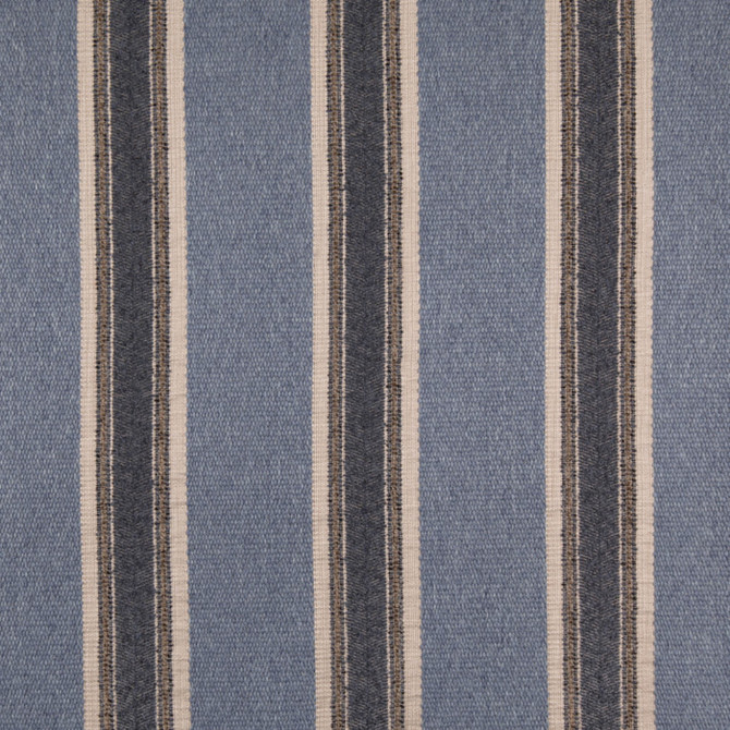 Value Stripes Atlantic D5099 by Charlotte Fabrics Fabric Charlotte Fabrics Fabric Value Stripes 81% Polypropylene, 19% Polyester USA Horizontal 7" 54"  - Fabric Carolina -