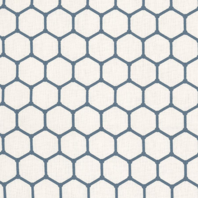 Weirsdale 1 Blue/white by Stout Fabric