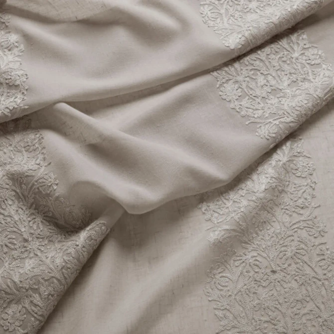 7914 Blackthorn Stripe Sheer 2 Hemp by Wmah Fabric