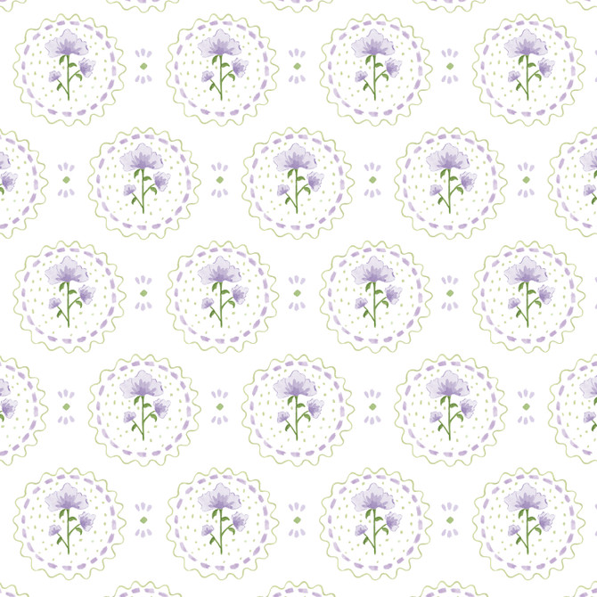 W7912 Orchard 4 Wisteria by Aoc Wallcovering