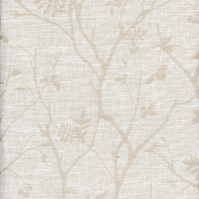 Isadora French Vanilla by Heritage Fabric - 36% Linen 35% Polyester 29% Cotton - India - V: 14.5"  H: 13.5" - 54" - Fabric Carolina -
