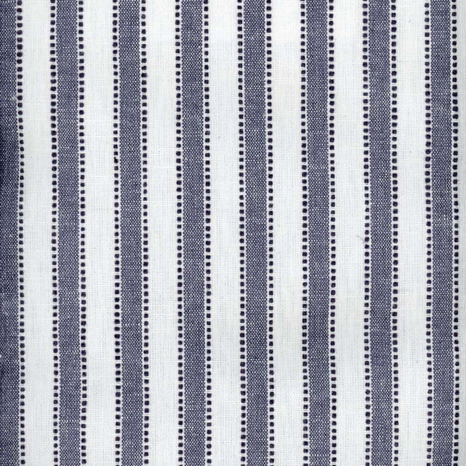 Madaket Stripe Navy by Roth & Tompkins Fabric - 42% Cotton 41% Polyester 12% Viscoe 5% Linen - India - 50,001-100,000 double rubs - 54" - Fabric Carolina -
