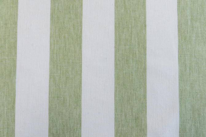 Matera Stripe Sagegrass by Roth & Tompkins Fabric - 40% Polyester, 35% Cotton, 25% Linen - India - 100,000 - H: 4.125" - 54" - Fabric Carolina -