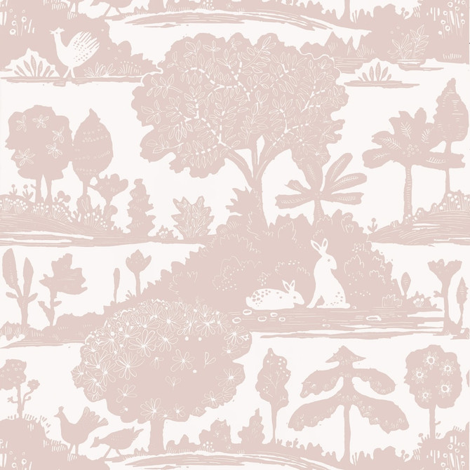 La Forêt Blush T14649 by Thibaut Wallpaper Thibaut Wallpaper La Forêt Blush T14649Wallpaper FAIRHAVEN Non Woven Repeat: H: , V: 25.25 27 - Fabric Carolina -