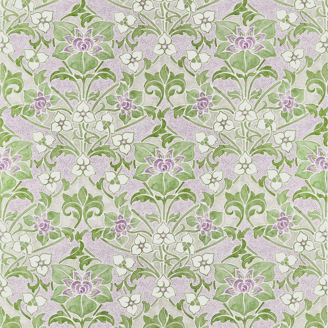 Woodford Lilac and Green F914603 by Thibaut Fabric Thibaut Fabric Woodford Lilac and Green F914603Fabric FAIRHAVEN FABRIC BOOK 51% Linen, 49% Viscose Repeat: H: 26, V: 38 54 - Fabric Carolina -