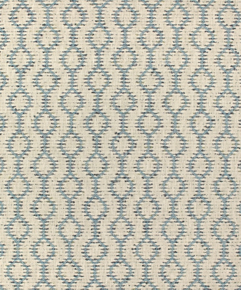 Andante Pool M11690 by Barrow Industries Fabric 24CL10 Serenade 49% Polyester (S), 31% Cotton, 20% Polyester (F) India 36,000 Double Rubs Repeat: Horizontal: 3-1/2" and Vertical: 3" 54" - Fabric Carolina -