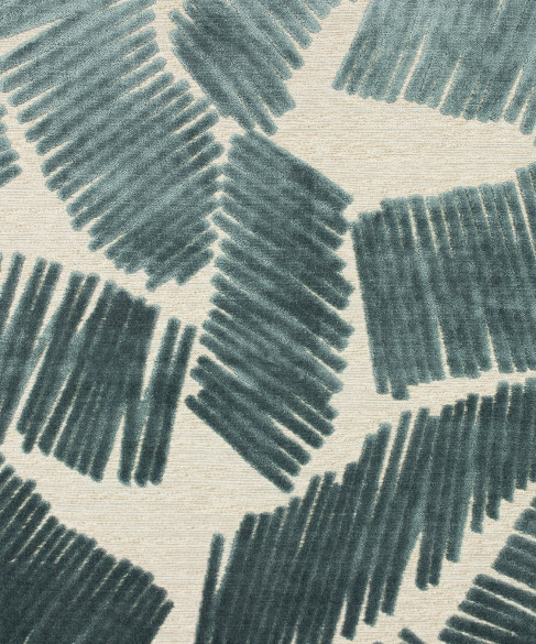 Davinci 1 Nile by Barrow Industries Fabric AB261 Luminaire 64% RAYON, 30% POLYESTER, 6% COTTON India 42,000 DOUBLE RUBS Repeat: Horizontal: 26 5/8" and Vertical: 22 1/8" 59" - Fabric Carolina -