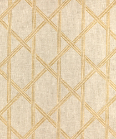 Legato Goldenrod M11616 by Barrow Industries Fabric 24CL10 Serenade 54% Polyester (S), 34% Cotton, 12% Polyester (F) India 36,000 Double Rubs Repeat: Horizontal: 6-1/2" and Vertical: 6-1/2" 54" - Fabric Carolina -