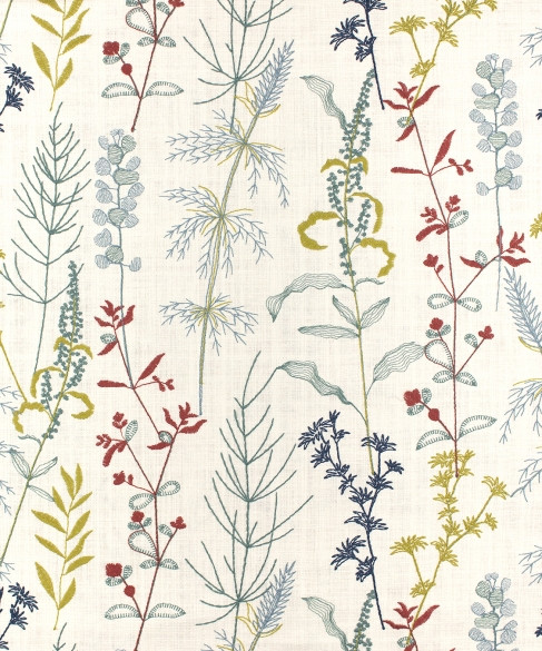 Melody Garden M11707 by Barrow Industries Fabric 24CL10 Serenade 70% Polyester (S), 30% Cotton India 15,000 Double Rubs Repeat: Horizontal: 18" and Vertical: 15-3/4" 54" - Fabric Carolina -