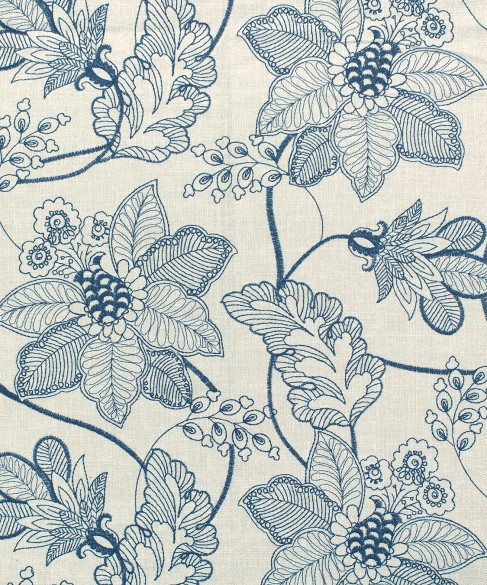 Moon Light 1 Harbor by Barrow Industries Fabric AB253 Starry Night 76% POLYESTER, 24% COTTON India 6,000 DOUBLE RUBS Repeat: Horizontal: 18" and Vertical: 15 3/4" 54" - Fabric Carolina -